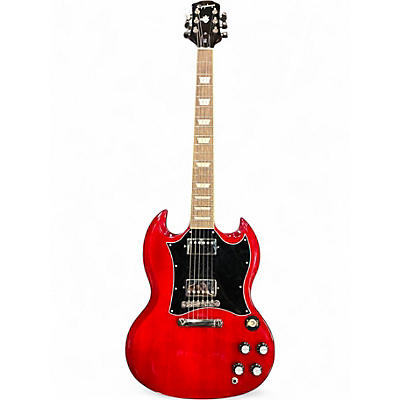 Used 2024 Epiphone SG Standard Cherry Solid Body Electric Guitar