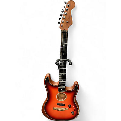 Used 2024 Fender ACOUSTASONIC HIGHWAY Natural Acoustic Electric Guitar