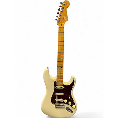 Used 2024 Fender AMERICAN PROFESSIONAL II STRATOCASTER Olympic White Solid Body Electric Guitar