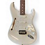 Used 2024 Fender AMERICAN PROFESSIONAL II THINLINE STRATOCASTER White Blonde Hollow Body Electric Guitar White Blonde