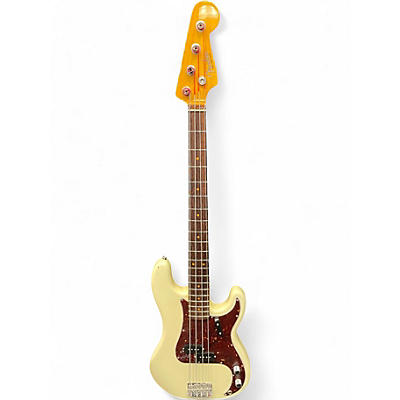 Used 2024 Fender AMERICAN VINTAGE II 1960 P BAS Olympic White Electric Bass Guitar