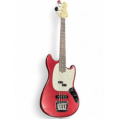 Used 2024 Fender American Performer Mustang Bass Aubergine Electric Bass Guitar