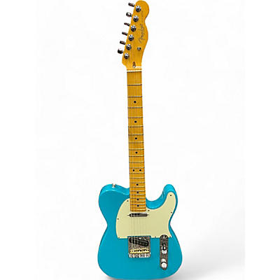 Fender Used 2024 Fender American Professional II Telecaster Miami blue Solid Body Electric Guitar