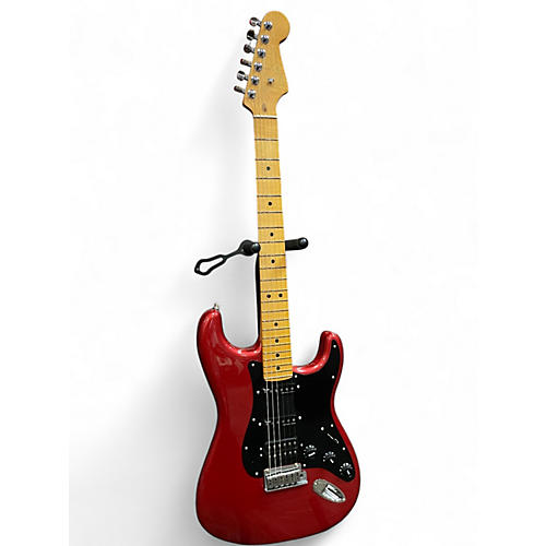 Used 2024 Fender American Ultra II Stratocaster HSS with Maple Fretboard Sinister Red Solid Body Electric Guitar Sinister Red