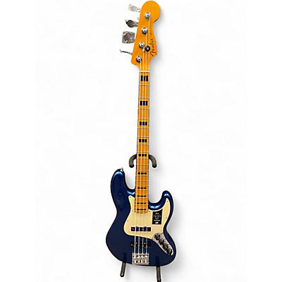 Used 2024 Fender American Ultra Jazz Bass Cobra Blue Electric Bass Guitar