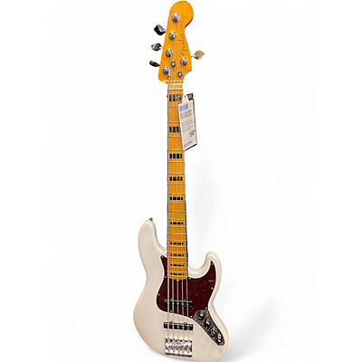 Fender Used 2024 Fender American Ultra Jazz Bass V arctic pearl Electric Bass Guitar