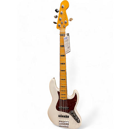 Fender Used 2024 Fender American Ultra Jazz Bass V arctic pearl Electric Bass Guitar arctic pearl