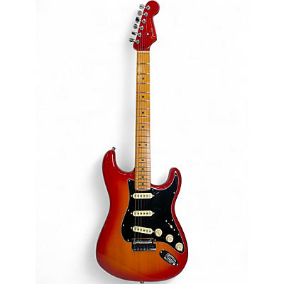 Used 2024 Fender American Ultra Luxe Stratocaster 2 Tone Sunburst Solid Body Electric Guitar