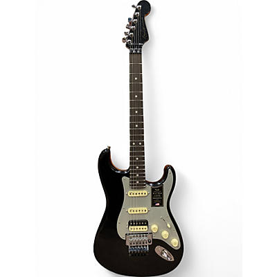 Used 2024 Fender American Ultra Luxe Stratocaster Floyd Rose HSS Mystic Black Solid Body Electric Guitar
