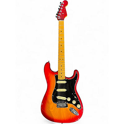 Used 2024 Fender American Ultra Luxe Stratocaster Plasma Red Burst Solid Body Electric Guitar