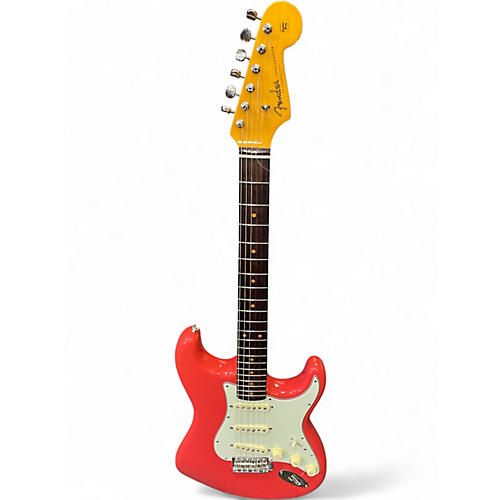 Used 2024 Fender  American Vintage II 1961 Stratocaster Fiesta Red Solid Body Electric Guitar Fiesta Red