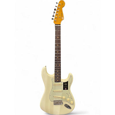 Used 2024 Fender American Vintage II 1961 Stratocaster Olympic White Solid Body Electric Guitar