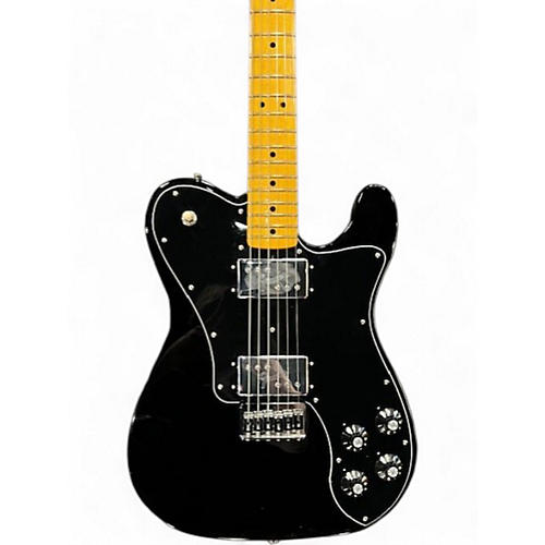 Used 2024 Fender American Vintage II 1975 Telecaster Deluxe Black Solid Body Electric Guitar Black