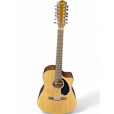 Used 2024 Fender CD60SCE DREADNAUGHT 12 STRING Natural 12 String Acoustic Electric Guitar