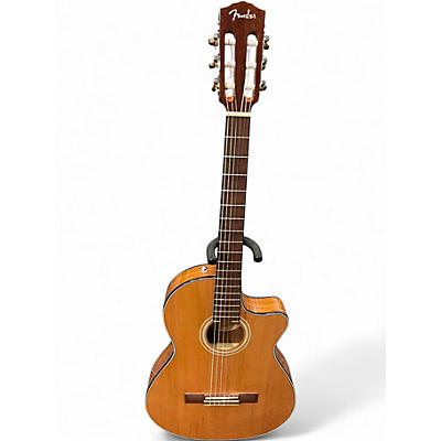 Used 2024 Fender CN-140SCE Natural Classical Acoustic Electric Guitar