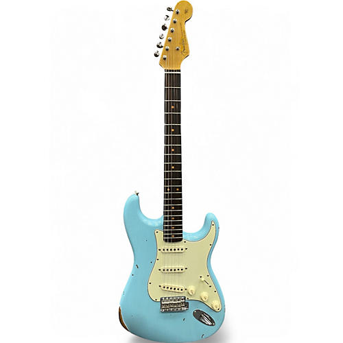 Used 2024 Fender CUSTOM SHOP LATE 62 STRAT REL/CC Daphne Blue Solid Body Electric Guitar Daphne Blue
