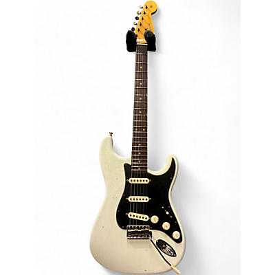 Used 2024 Fender Custom Postmodern Stratocaster Journeyman Relicworn Aged Olympic White Solid Body Electric Guitar