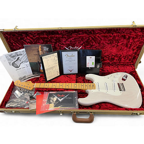 Used 2024 Fender Custom Shop 70th Ann. LTD '54 Hardtail Dxl Closet Classic White Blonde Solid Body Electric Guitar White Blonde