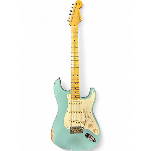 Used 2024 Fender Custom Shop Limited-Edition 57 Stratocaster Relic Daphne Blue Solid Body Electric Guitar Daphne Blue