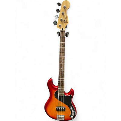 Used 2024 Fender DELUXE DIMENSIONS IV BASS AGED CHERRY BURST Electric Bass Guitar