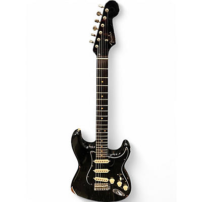 Used 2024 Fender DUAL MAG II RELIC Black Solid Body Electric Guitar