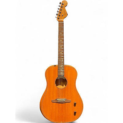 Used 2024 Fender Highway Dreadnought All-Mahogany Natural Acoustic Electric Guitar