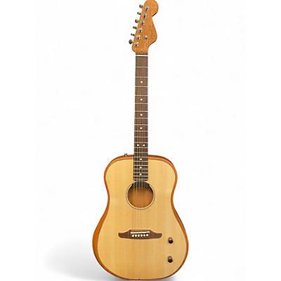 Used 2024 Fender Highway Dreadnought Natural Acoustic Electric Guitar