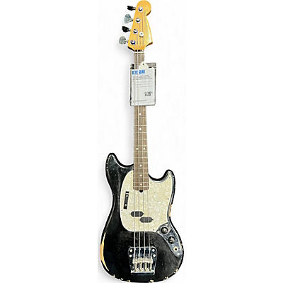 Fender Used 2024 Fender Justin Meldal-Johnsen signature Mustang Bass Black Electric Bass Guitar