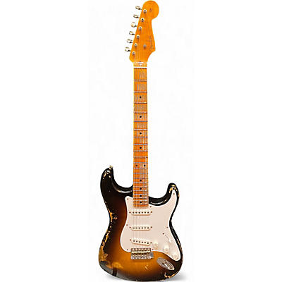 Fender Used 2024 Fender Limited 70th Anniversary 1954 Stratocaster Heavy Relic 2 Color Sunburst Solid Body Electric Guitar