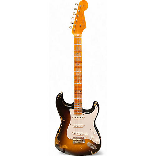 Fender Used 2024 Fender Limited 70th Anniversary 1954 Stratocaster Heavy Relic 2 Color Sunburst Solid Body Electric Guitar 2 Color Sunburst