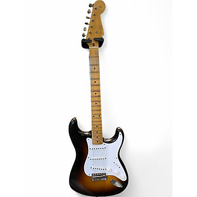 Used 2024 Fender Ltd 70th Anniversary 54 Strat Journeyman Relic 2 Tone Sunburst Solid Body Electric Guitar