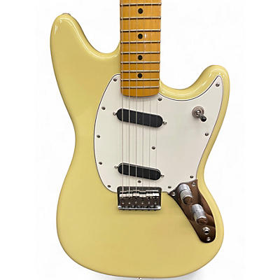 Used 2024 Fender PLAYER II MUSTANG Buttercream Solid Body Electric Guitar