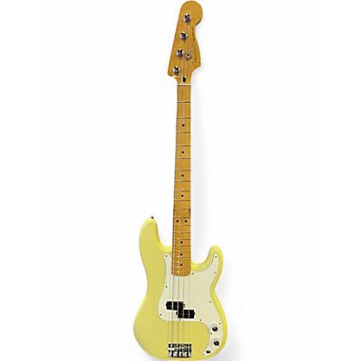 Used 2024 Fender Player II Precision Bass Hialeah Yellow Electric Bass Guitar