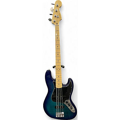 Used 2024 Fender Player Jazz Bass Plus Top Limited Edition Blue Burst Electric Bass Guitar