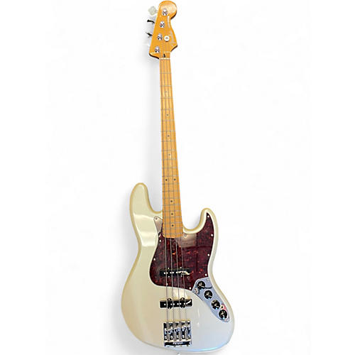 Used 2024 Fender Player Plus Jass Bass Pearl White Electric Bass Guitar Pearl White
