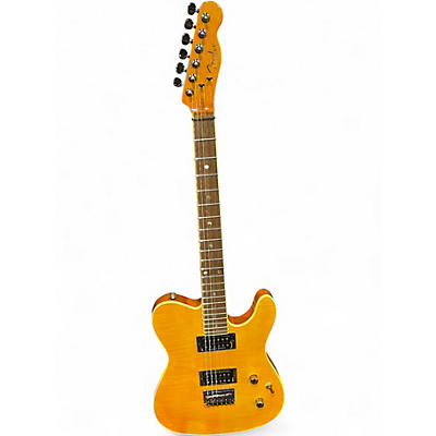 Used 2024 Fender Special Edition Custom Telecaster FMT HH Amber Solid Body Electric Guitar