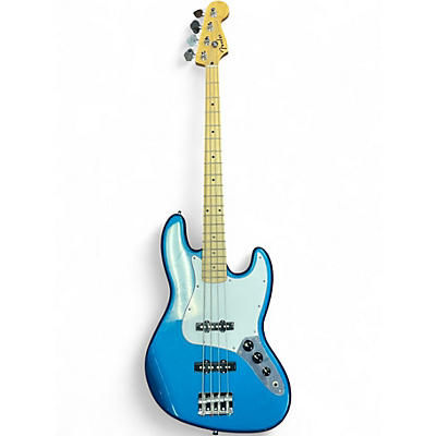 Used 2024 Fender Standard Jazz Bass Blue Electric Bass Guitar