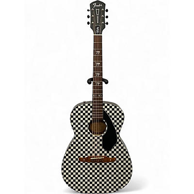 Used 2024 Fender Tim Armstrong Hellcat Checkered Acoustic Electric Guitar