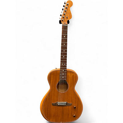 Used 2024 Fender highway parlor Natural Acoustic Electric Guitar