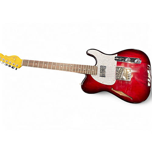 Used 2024 G&L Tribute ASAT Bluesboy Crimson Red Trans Solid Body Electric Guitar Crimson Red Trans