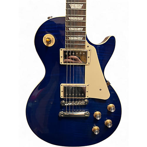 Used 2024 Gibson 1960 LES PAUL STANDARD AAA TOP LIMITED VIPER BLUE Solid Body Electric Guitar VIPER BLUE