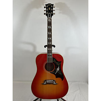 Gibson Used 2024 Gibson 2024 Dove Cherry Sunburst Acoustic Electric Guitar