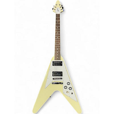 Used 2024 Gibson 70's Flying V Classic White Solid Body Electric Guitar