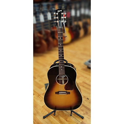 Gibson Used 2024 Gibson J45 Standard Tobacco Sunburst Acoustic Electric Guitar