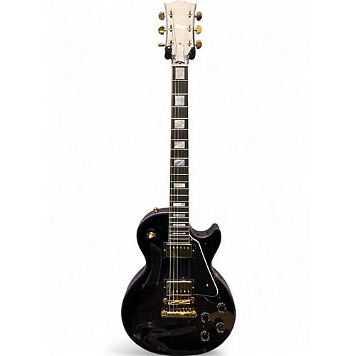 Used 2024 Gibson LES PAUL CUSTOM WIDOW Trans Purple Solid Body Electric Guitar Trans Purple