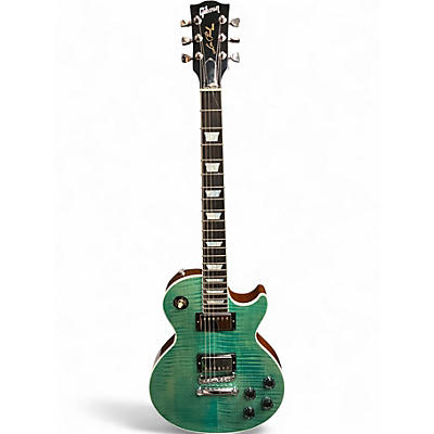 Used 2024 Gibson LES PAUL MODERN FIGURED Seafoam Green Solid Body Electric Guitar