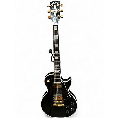 Used 2024 Gibson Les Paul Custom Ebony Solid Body Electric Guitar
