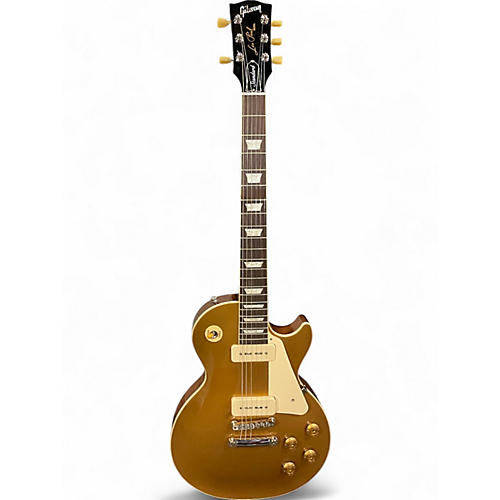 Used 2024 Gibson Les Paul Standard '50s P-90 Gold Solid Body Electric Guitar Gold
