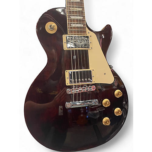 Used 2024 Gibson Les Paul Studio Wine Red Solid Body Electric Guitar Wine Red