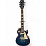 Used 2024 Gibson Les Paul Trad Pro V AAA Flame Blueberry Burst Solid Body Electric Guitar Blueberry Burst